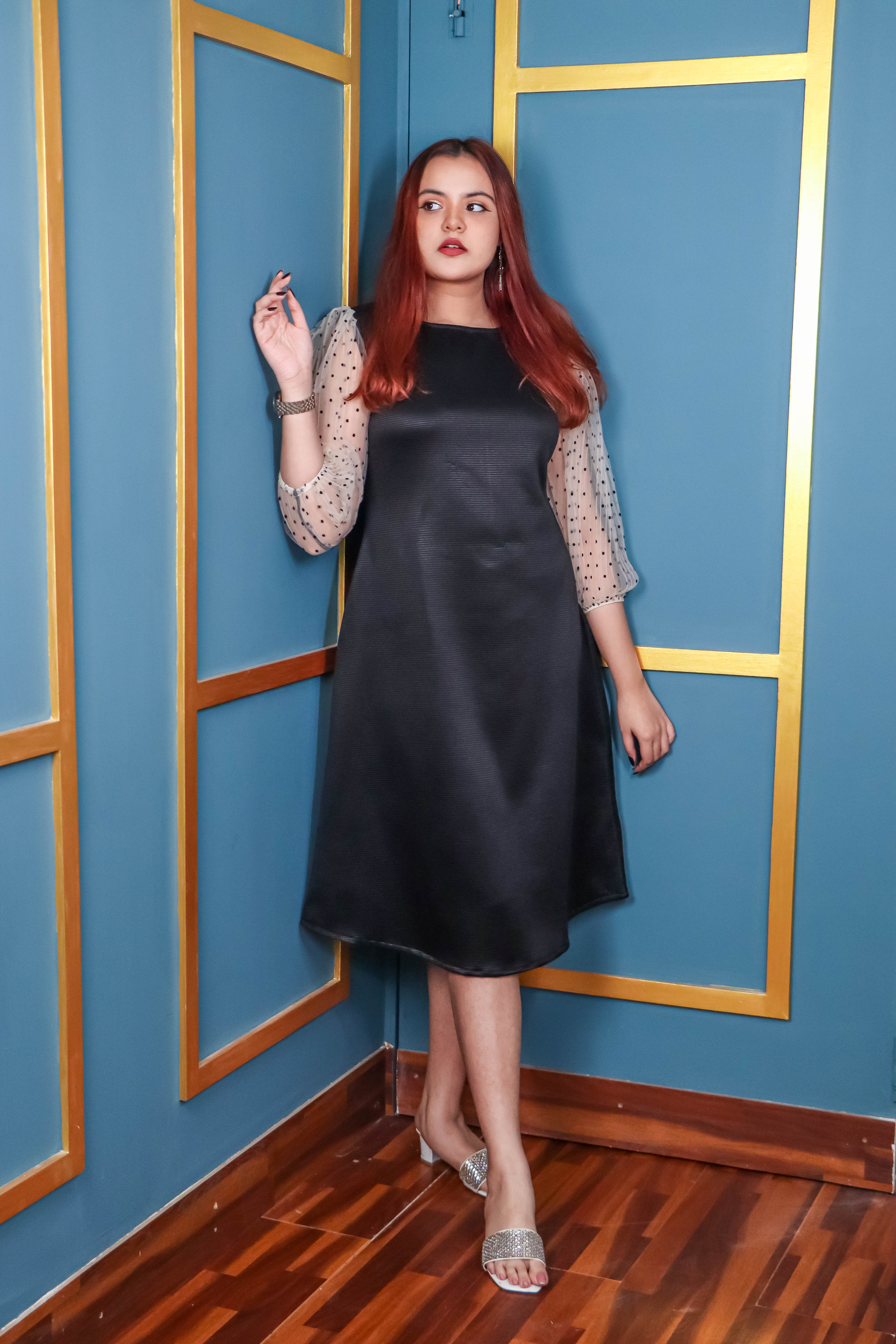 Semi long gown | G1250WB
