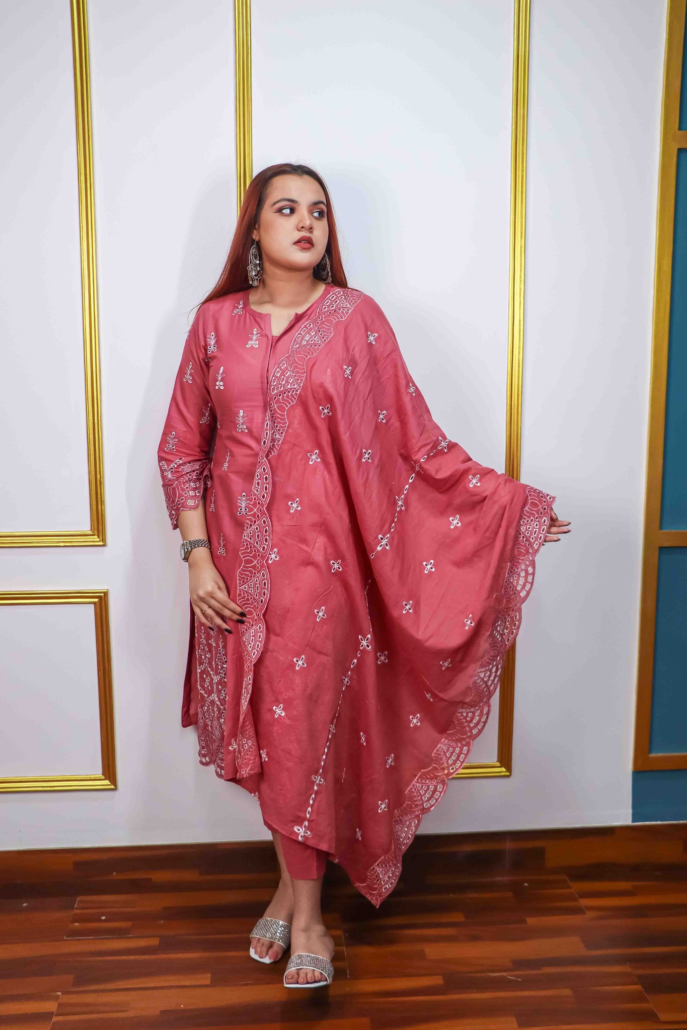 Chikankari Three Piece | LK1699M | LK1699YM
