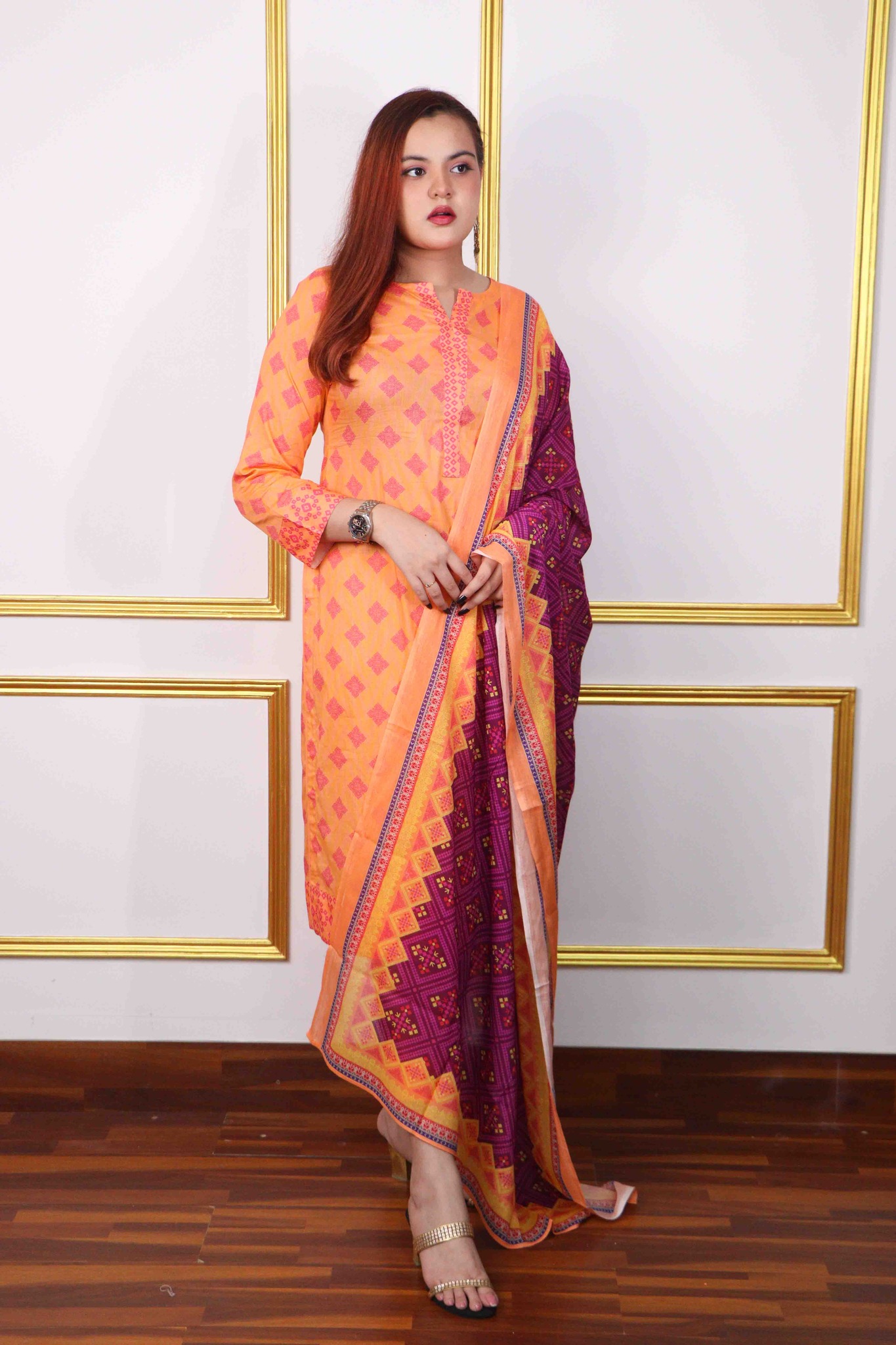 Lulusar Unstitched Three Piece | CP1399C