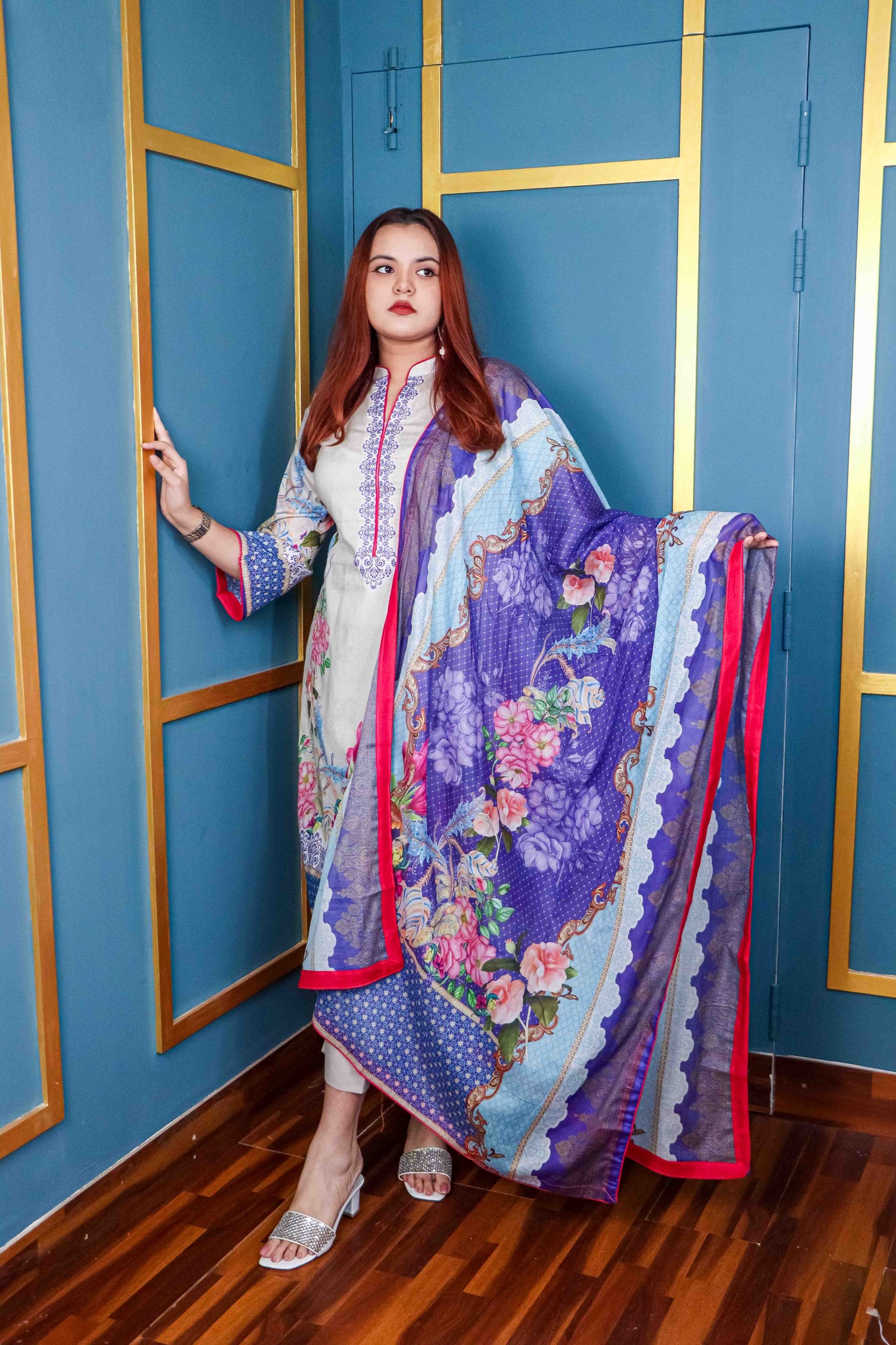 Unstitched Three Pc | CP1399W