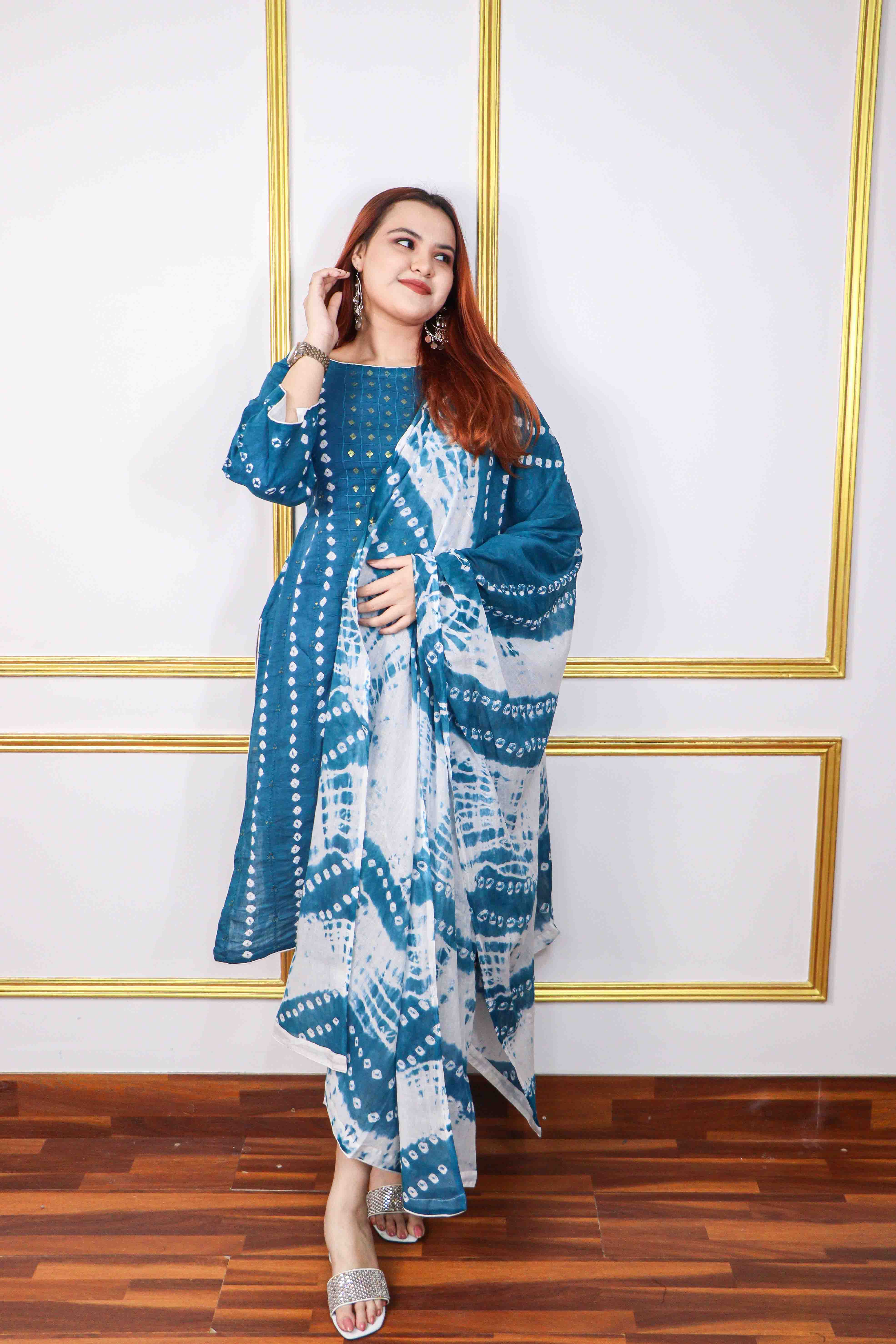 Unstitched Chundri Batik Three Pc | BNT1250B-BNT1250G