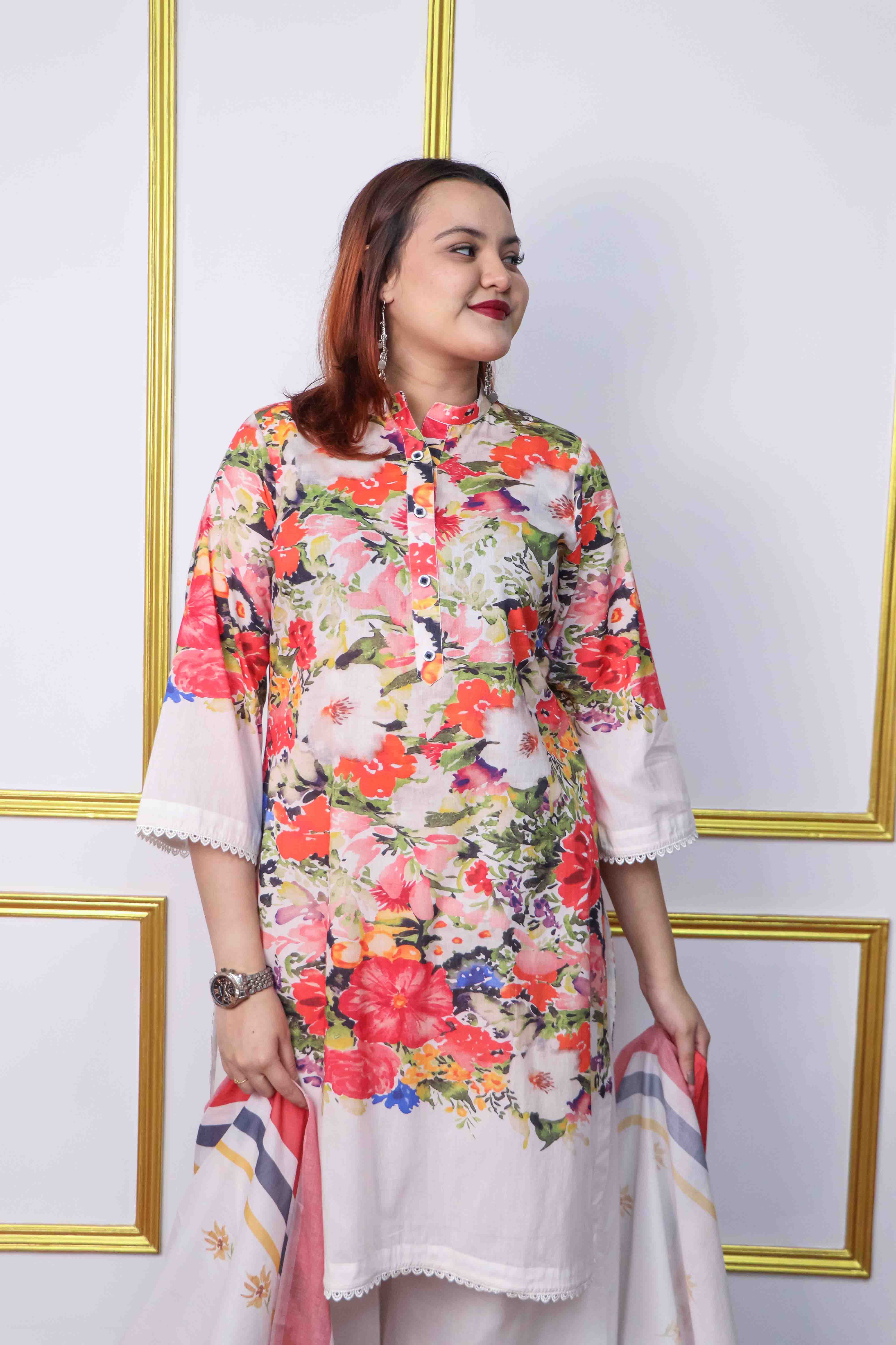 Unstitched Three Piece