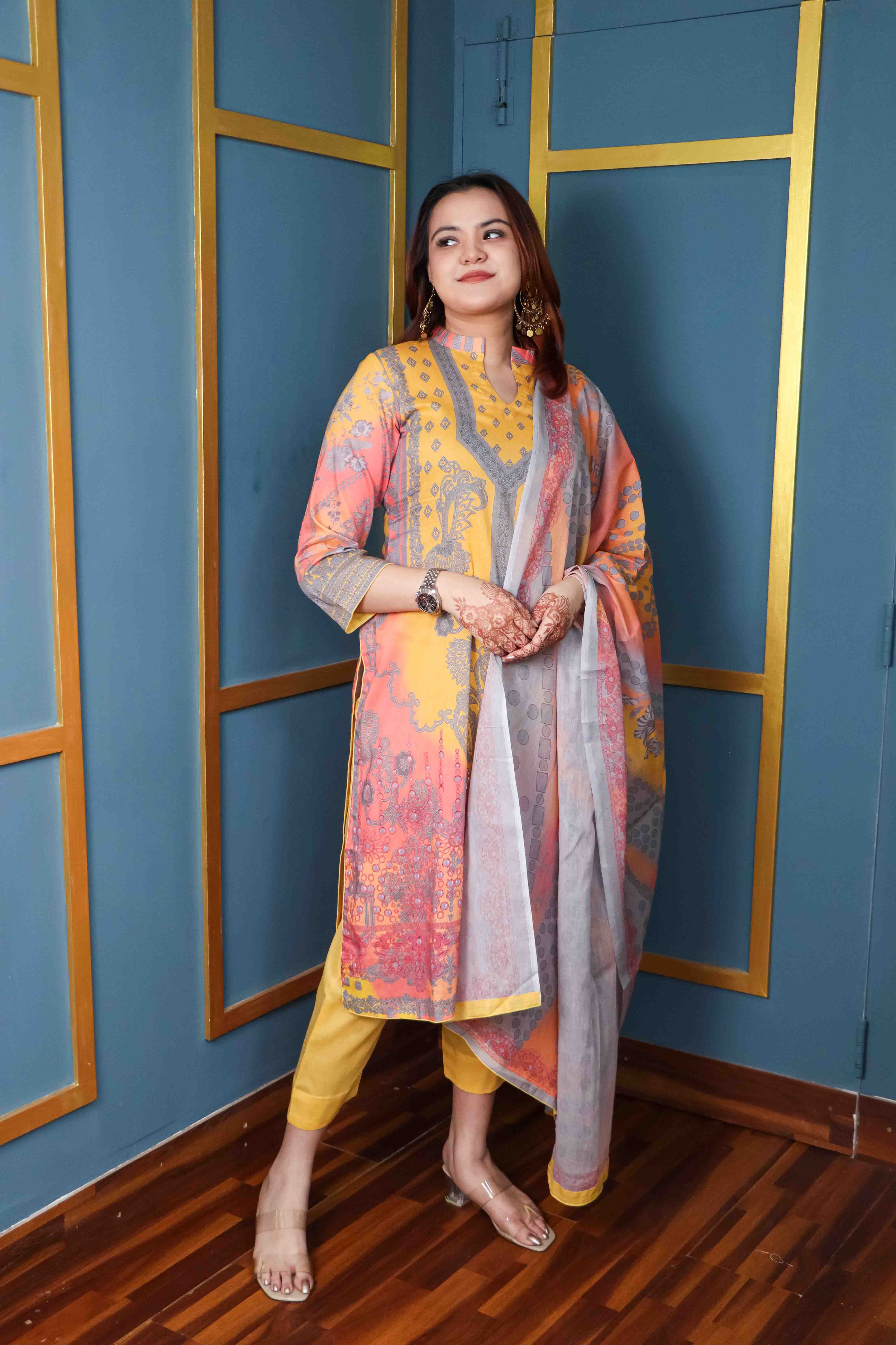 Unstitched Three Piece