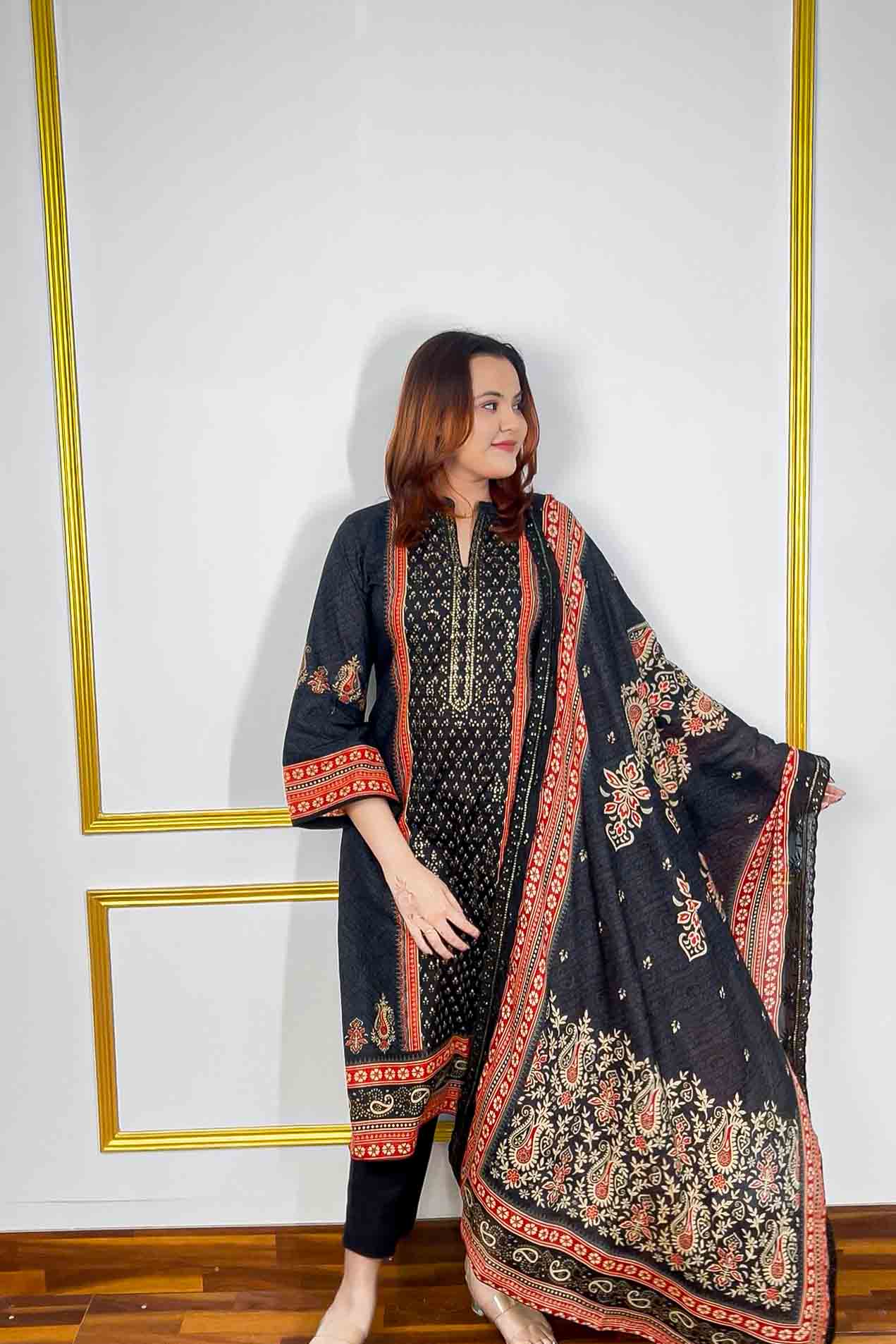 Unstitched Three Piece