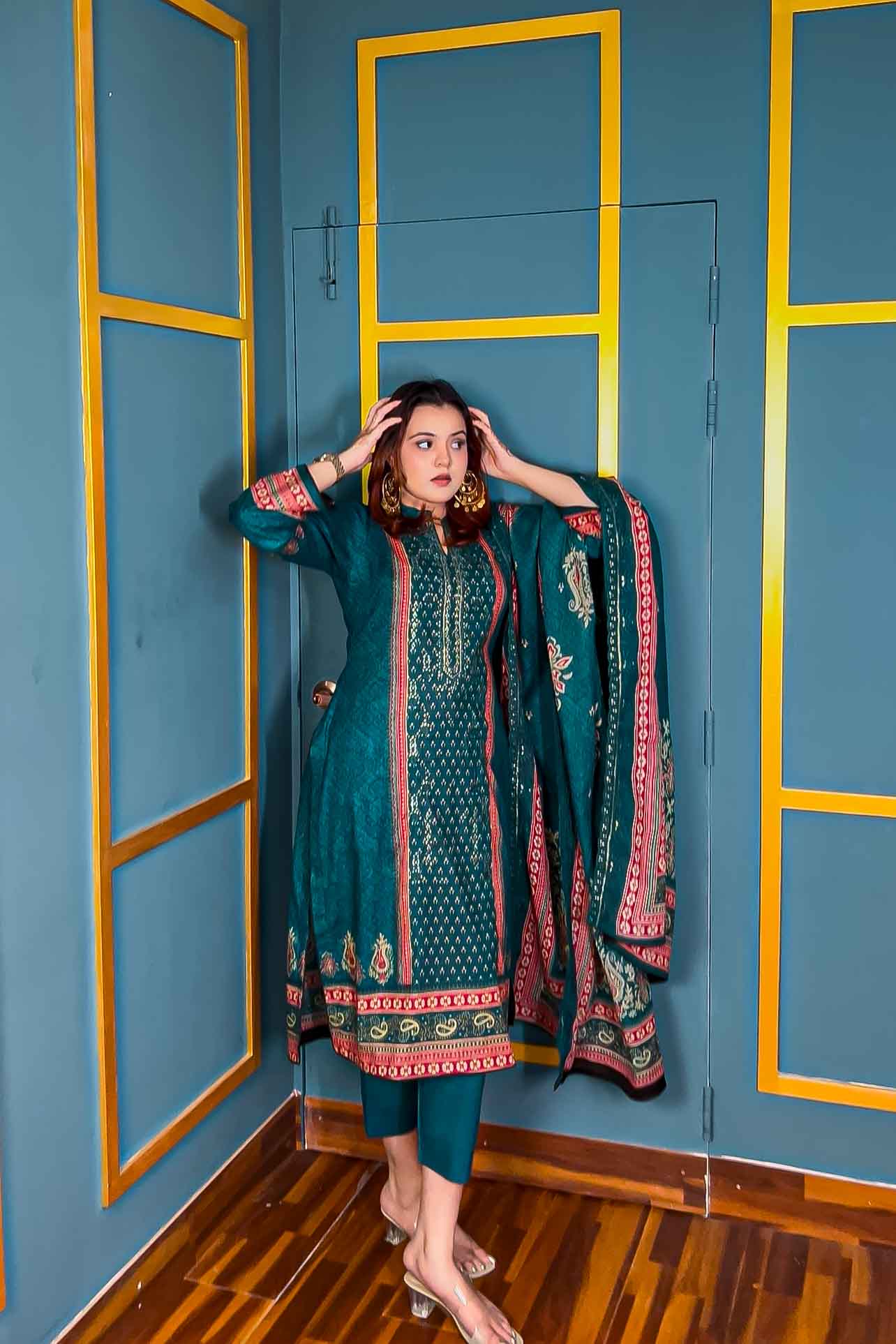 Unstitched Three Piece