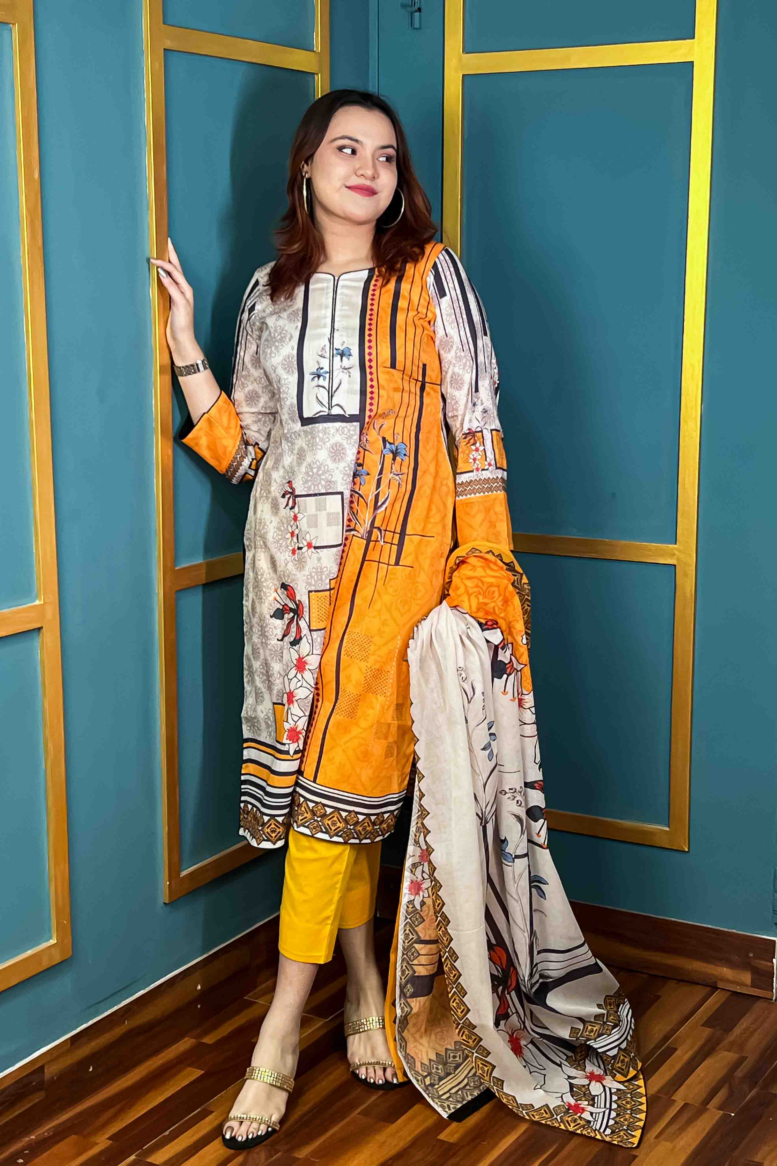 Unstitched Three Piece