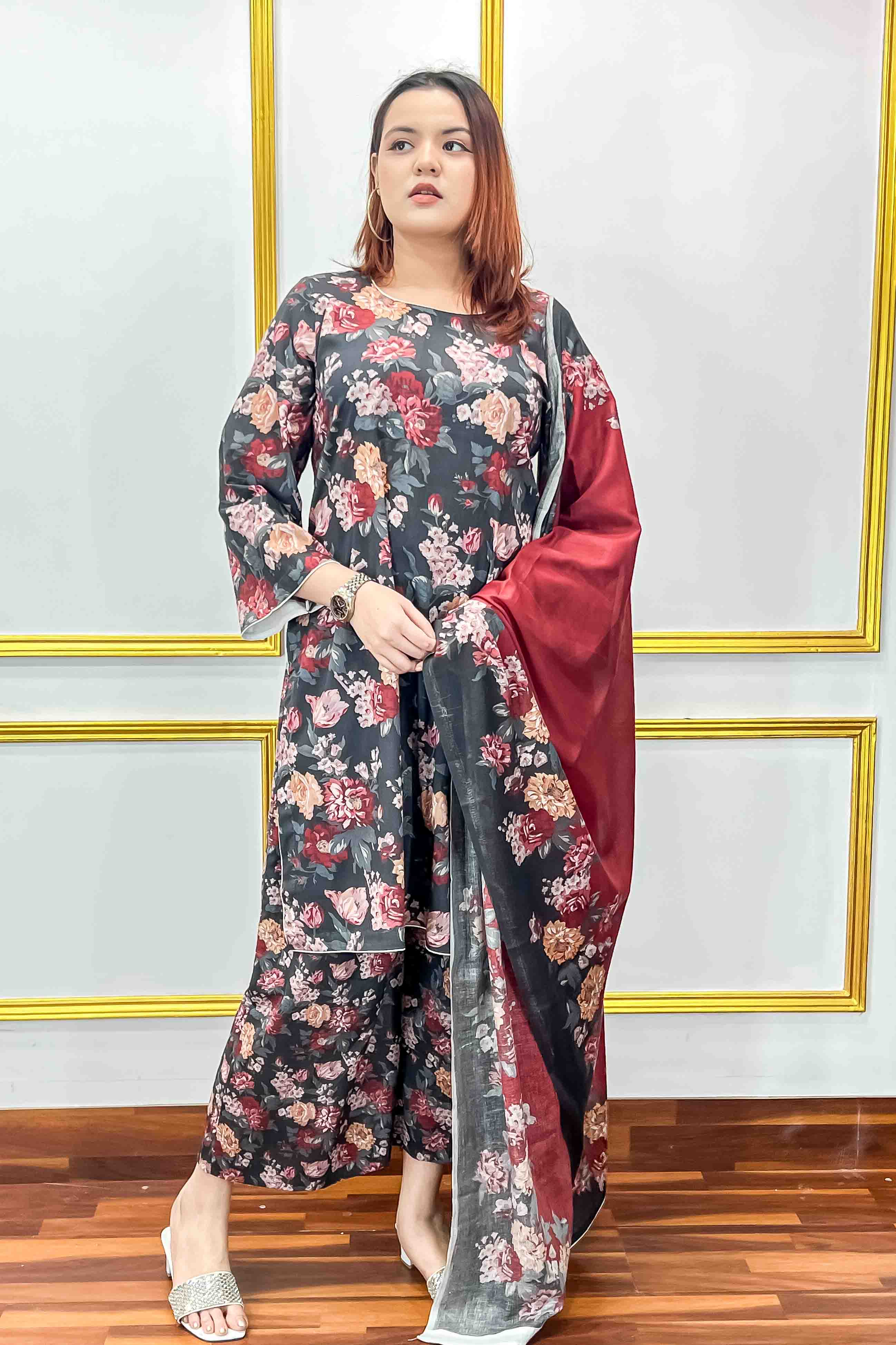 Unstitched Three Piece