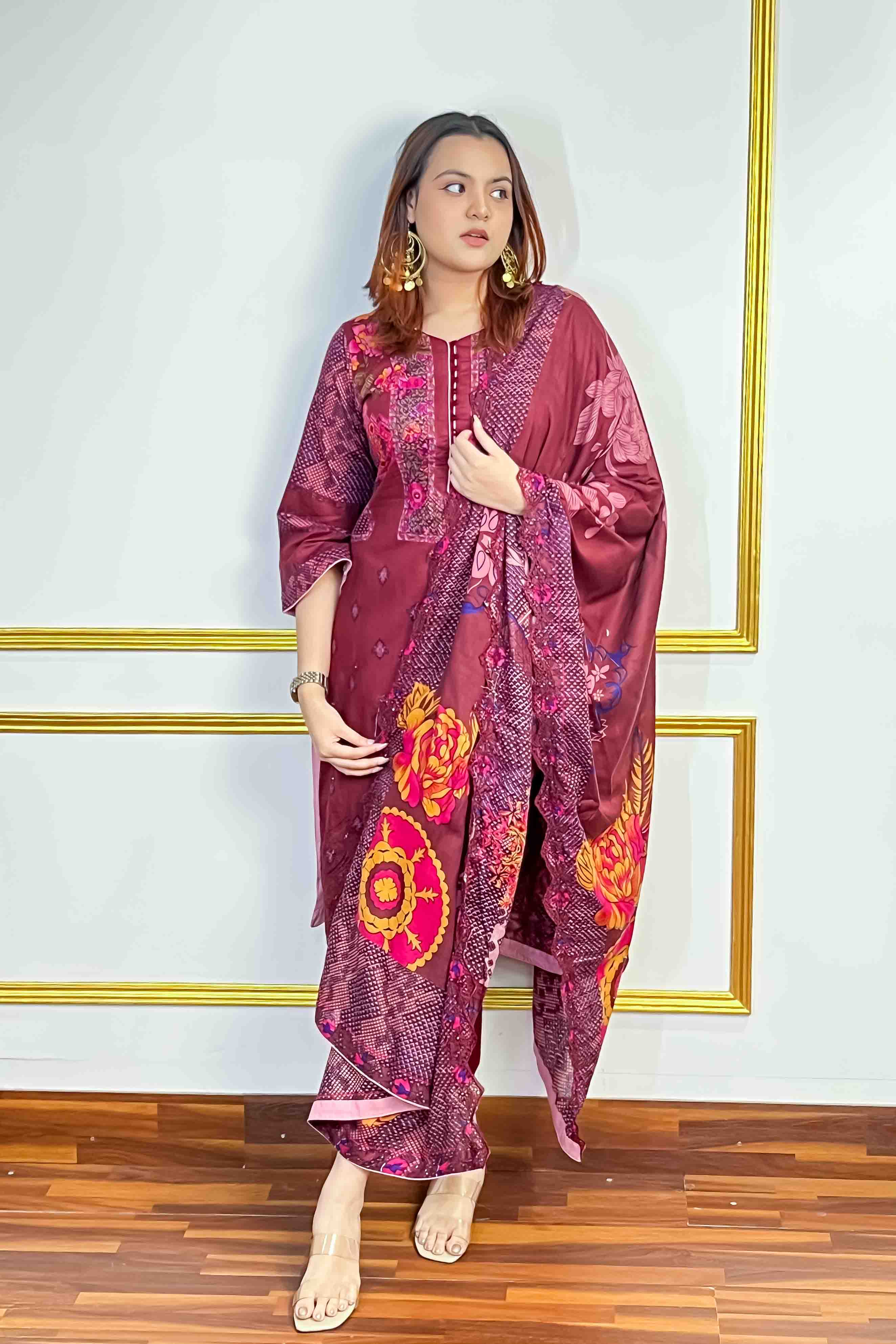 Unstitched Three Piece