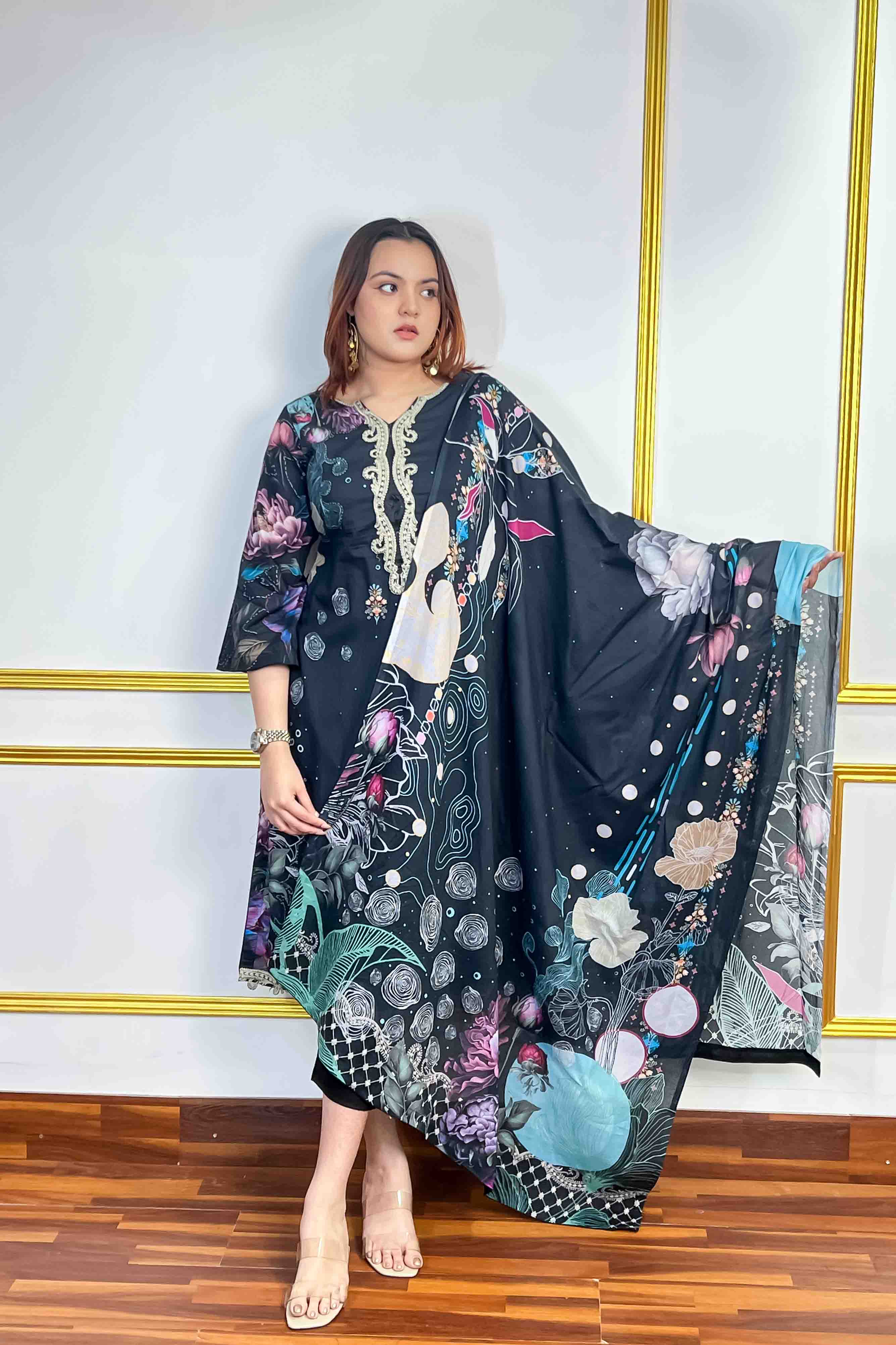 Unstitched Three Piece