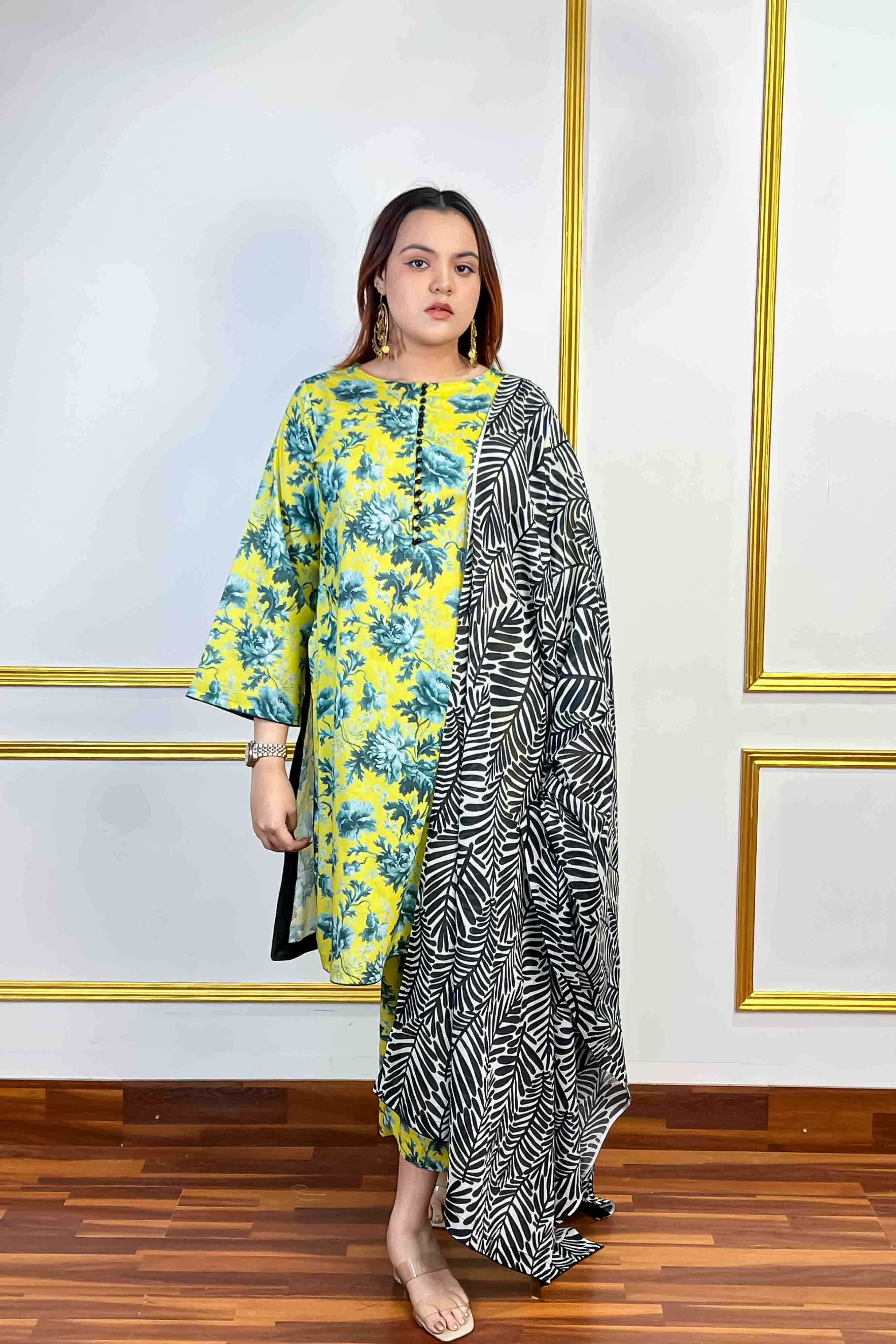 Unstitched Three Piece