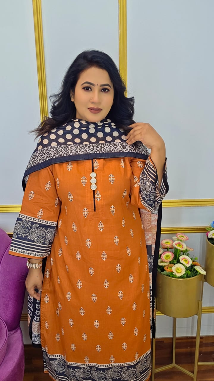 Unstitched Three Piece