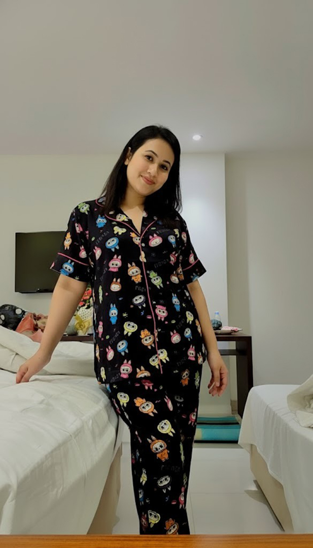 নাইট ড্রেস | Black Color Night Suit | Shopping Zone BD | Style #G1399BY