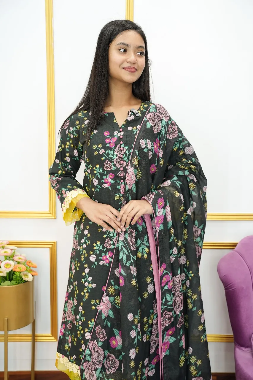 Digital Print Ready Three Piece – Salwar Kameez