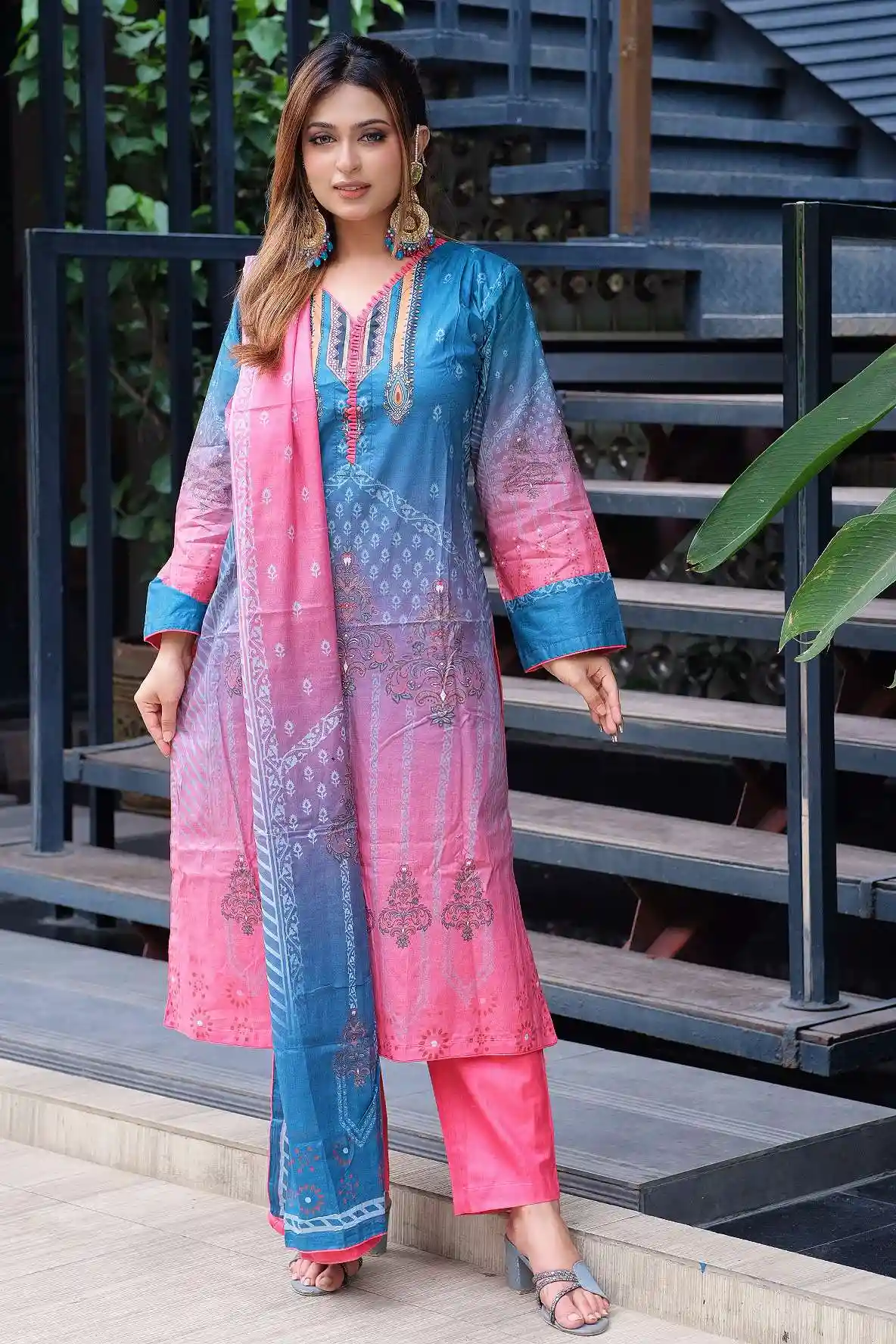 রেডি থ্রি পিস | Ready Three Piece | Shopping Zone BD | Style #G1550HP