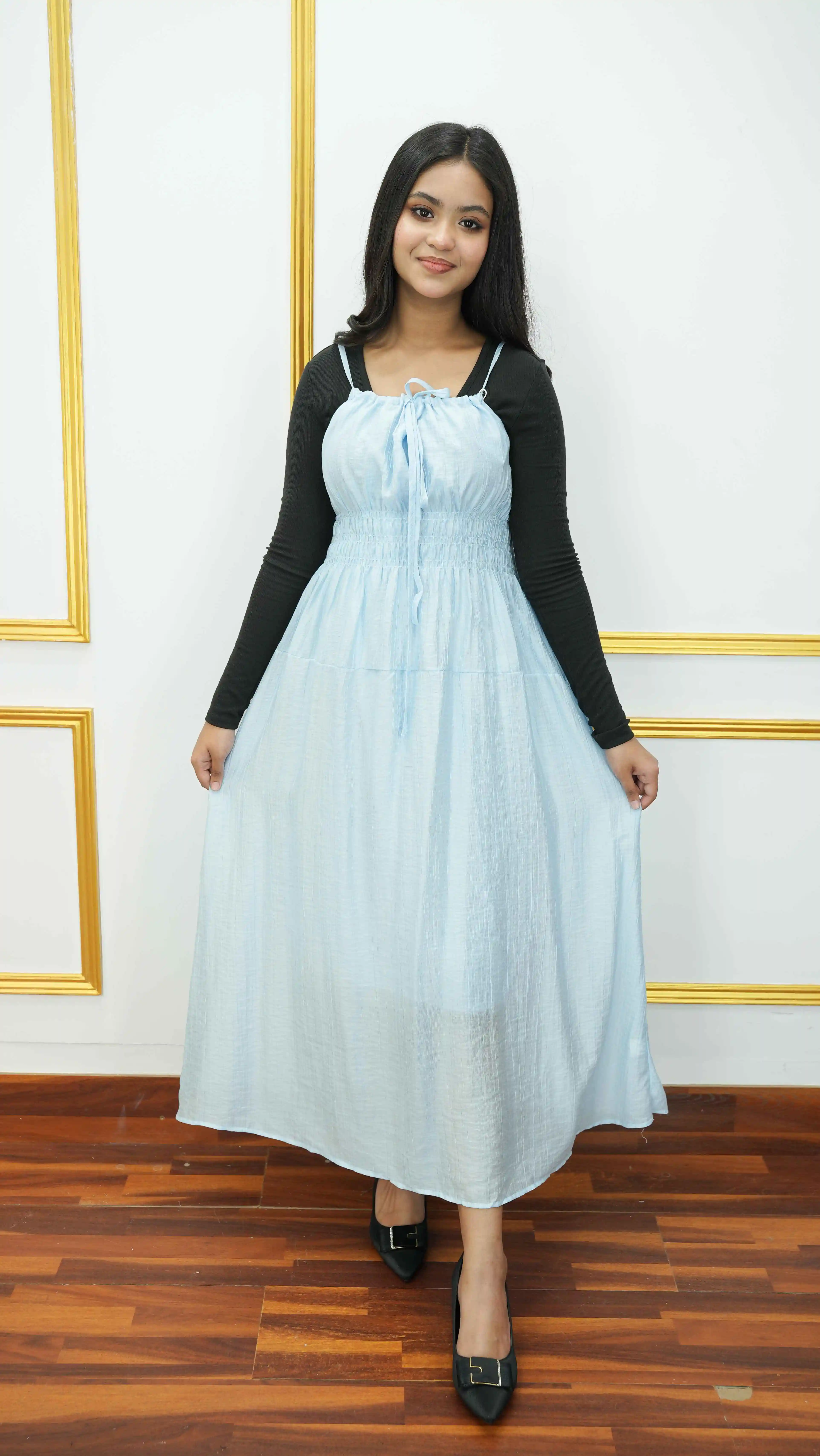 Thai Imported Single Gown Premium Full-Length Maxi Dress