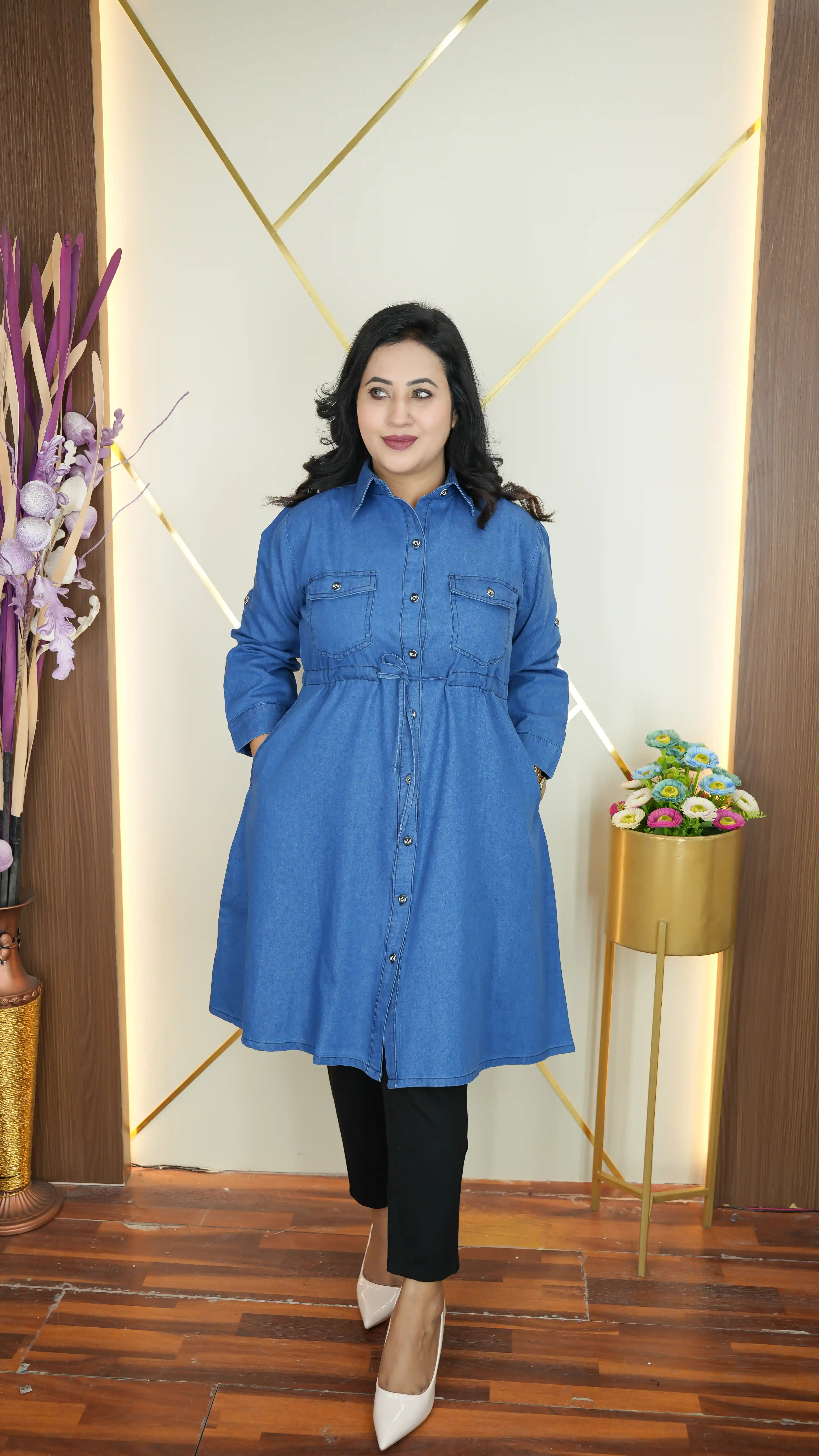 Denim Kurti for Women — Premium Quality | Shopping Zone BD